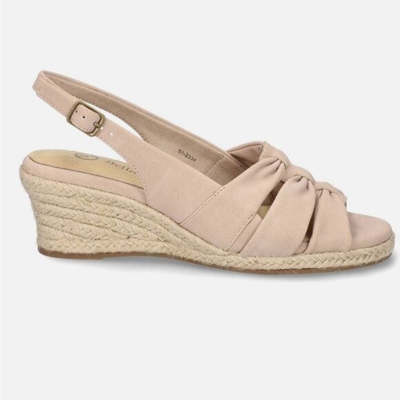 New BELLA VITA Women's Cheerful Espadrille Wedge Sandals 8.5 W wide - Picture 3 of 6